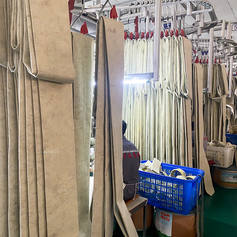 Basaltin neula rei'itetty huopa -suodatinpussit